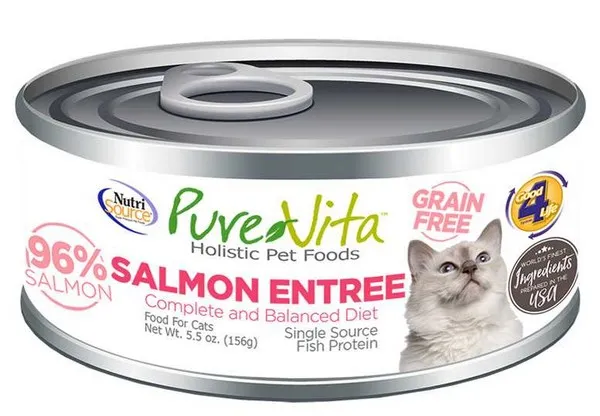 12/5.5 oz. Nutrisource Pure  96% Grain Free Salmon Entree Cat - Health/First Aid